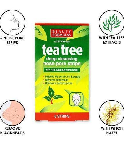 Beauty Formulas Tea Tree Nose Pore Strips 6 strips