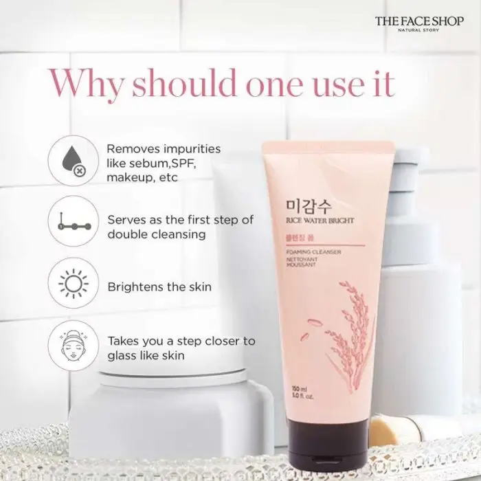 The Face Shop Rice Water Bright Foaming Cleanser 150ml